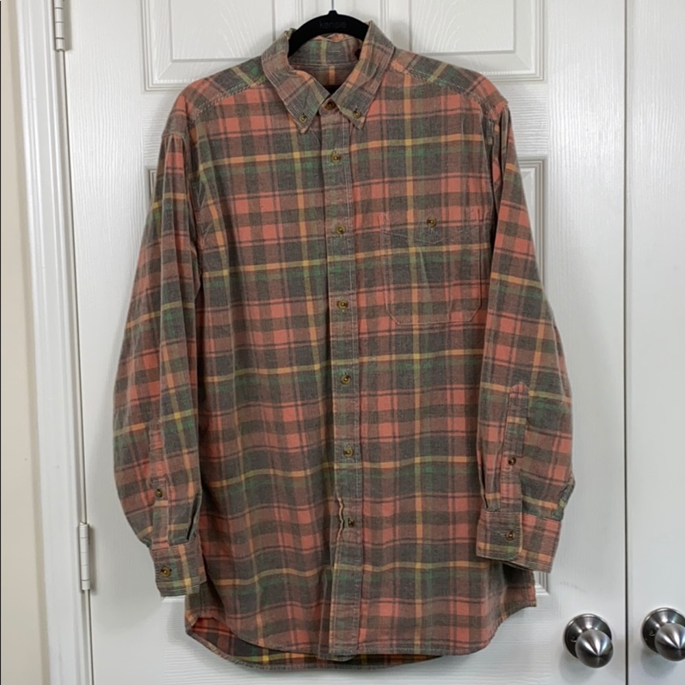 Basic Options Corduroy Long Sleeve Shirt Size Med